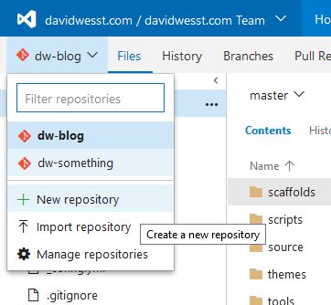 Repo Dropdown Menu