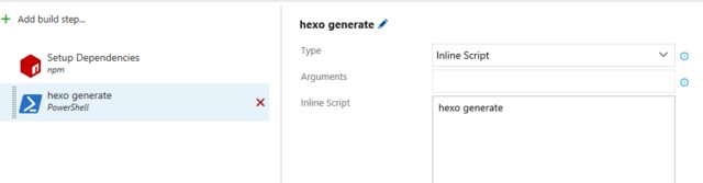 hexo generate build task